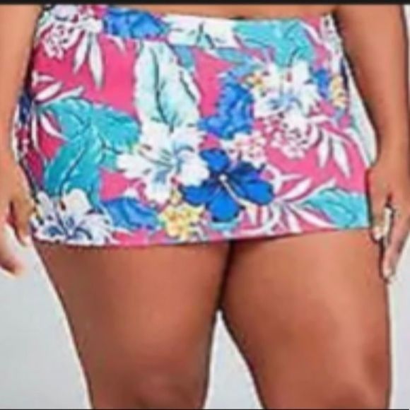 Cacique by Lane Bryant Swim Tankini Top Swim and Skirt Swimsuit - Picture 3 of 8